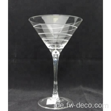 Custom Crystal Clear Stiel Cocktails Martini Glass